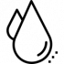 logo noir de deux gouttes d'eau